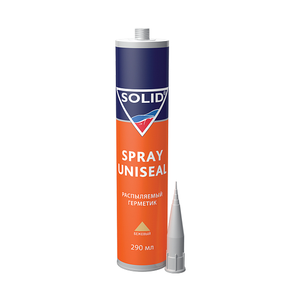 Solid SPRAY UNISEAL - распыляемый герметик, цвет: бежевый, 290 мл