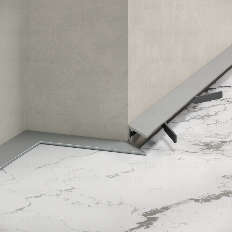 Микроплинтус Micro 11 Mini Laconistiq серебристый