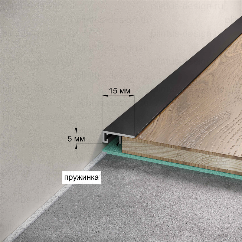 Микроплинтус Micro 15 Classic Laconistiq светлое золото