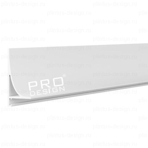Corner L 584 Pro Design щелевой плинтус белый муар