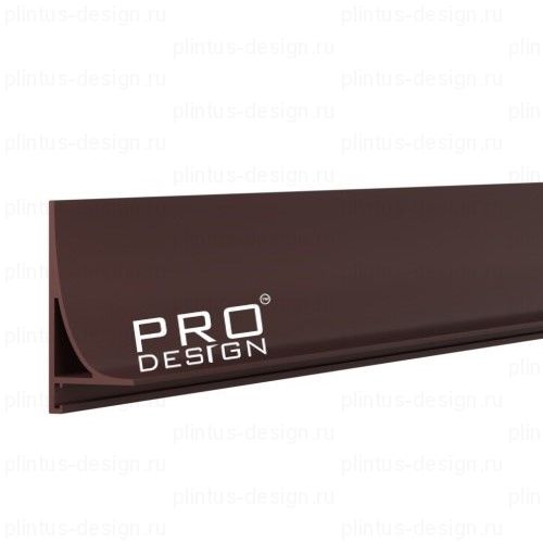 Corner L 584 Pro Design щелевой плинтус коньяк