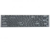 Заборная секция №48 Галька речная, низ