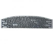 Заборная секция №47 Галька речная, верх