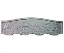 Заборная секция №41 Булыжник (глухой верх)