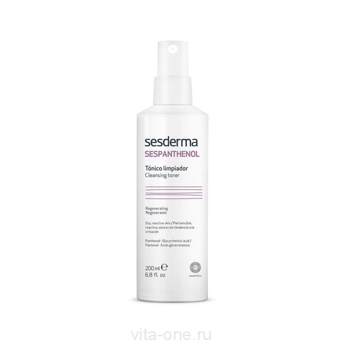 SESPANTHENOL Cleansing toner – Тоник очищающий восстанавливающий Sesderma (Сесдерма) 200 мл