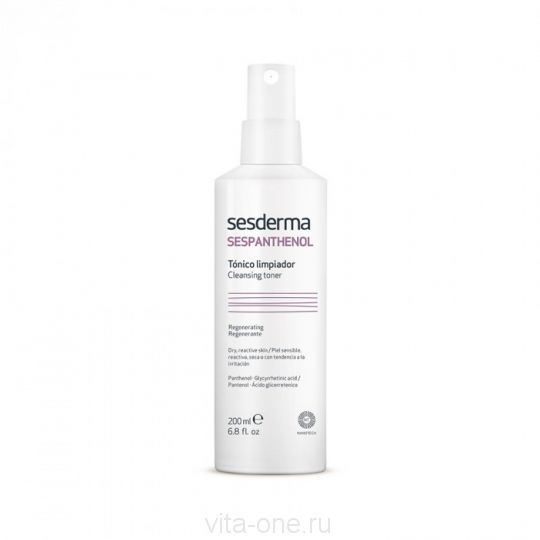 SESPANTHENOL Cleansing toner – Тоник очищающий восстанавливающий Sesderma (Сесдерма) 200 мл