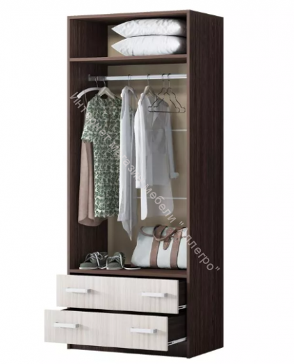 Шкаф № 3 2-створчатый Сандал светлый Регион 58