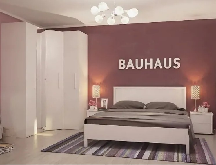 BAUHAUS 1 Кровать (1800) Бодега Светлый