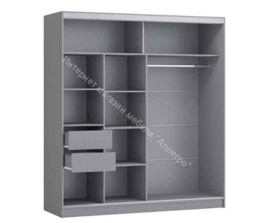 Шкаф-купе "Альянс 10" с зеркалами Белый (Регион 058)