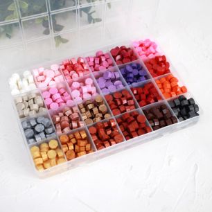 Набор для печати: сургуч в гранулах, микс "Теплый рассвет"