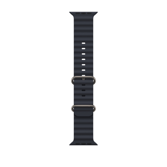 Ремешок Apple Watch Ulta 49mm Black Ocean Band - Natural Titanium Finish оригинал