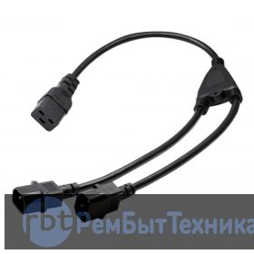 Кабель питания двойной раздельный IEC320 c19 2 c14