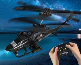 Вертолет на управлении с гироскопом и задним винтом, с яркой LED фарой Tomahawk