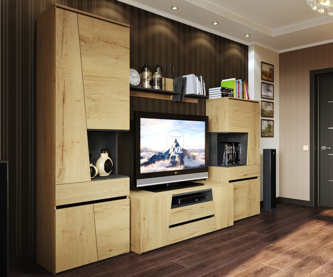 Гостиная "Стреза" вариант комплектации 1