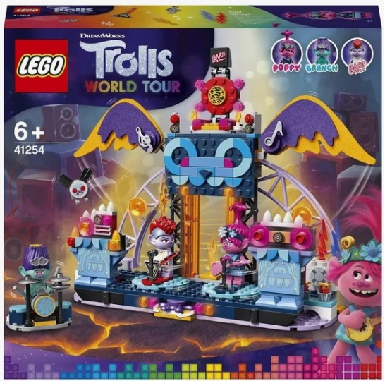 Конструктор LEGO Trolls World Tour 41254 Концерт в городе Рок-на-Вулкане, 387 дет.