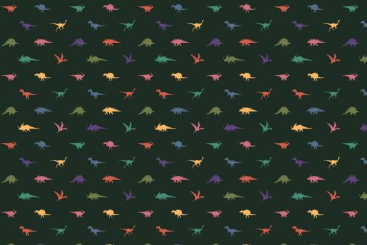 Dinosaurs pattern green q