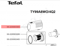 Контейнер для сбора пыли пылесоса TEFAL серии XFORCE  FLEX 14.60 AUTO моделей TY99... Артикул SS-2230003305.