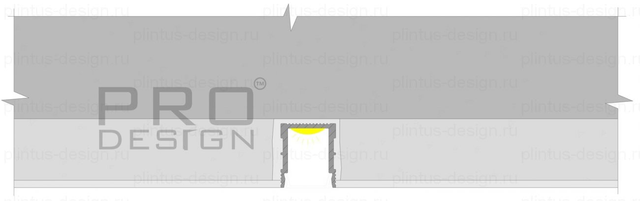 Pro Design 536 декоративный стеновой профиль не анодированный