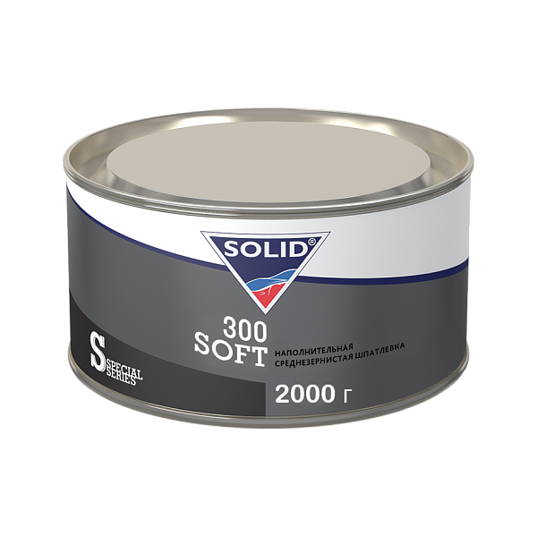 Solid 300 SOFT Наполнительная среднезернистая шпаклевка, фасовка 2кг.
