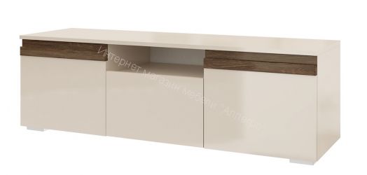 Тумба ТВ Исп.3 ПМ-311.11 (Бежевый глянец/Ясень глянец)