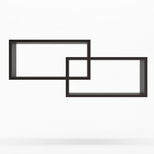 Полка настенная Svalbard (Чёрное дерево)