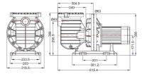 Насос с префильтром 17 м3/ч Atlaspool Best 0,75 кВт 220 В