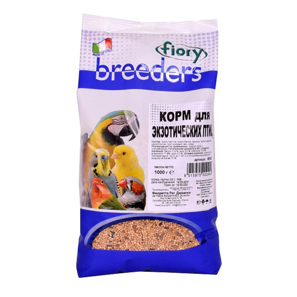 Корм для экзотических птиц Fiory Breeders 1 кг