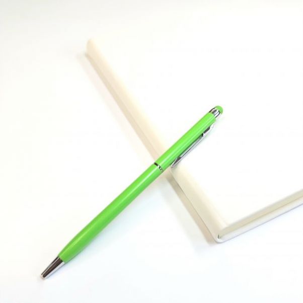 Салатовые ручки со стилусом TouchWriter