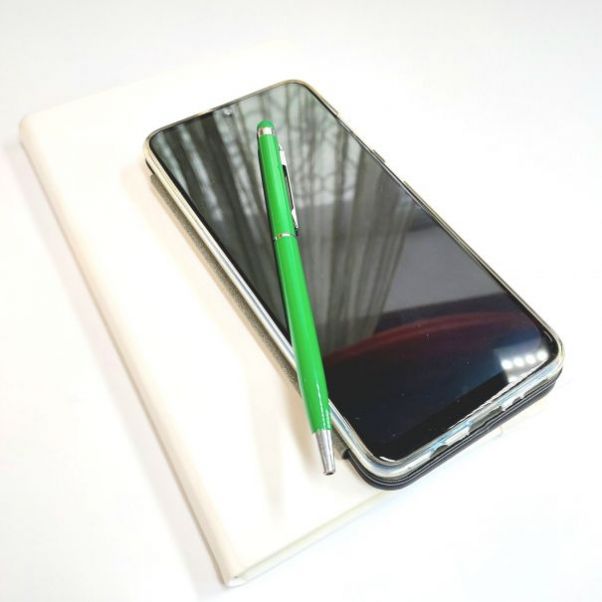 Зеленые ручки со стилусом TouchWriter