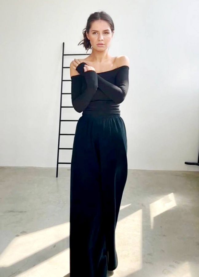 Брюки оверсайз черные