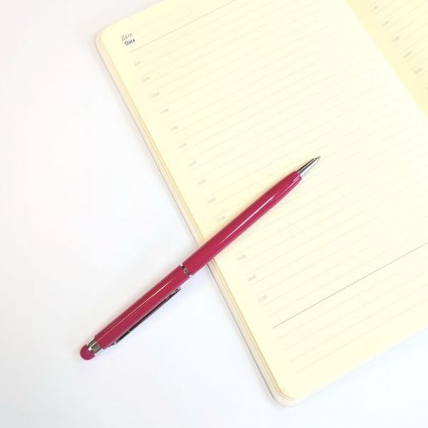 Розовые ручки со стилусом TouchWriter