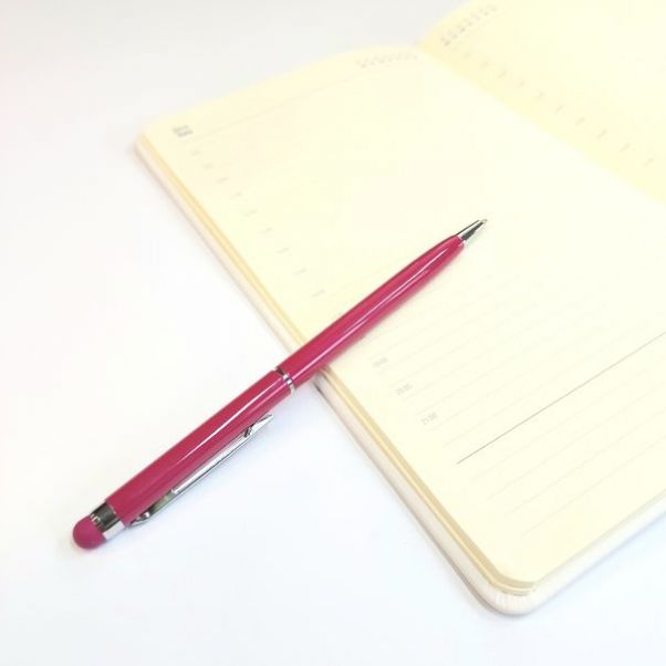 Розовые ручки со стилусом TouchWriter