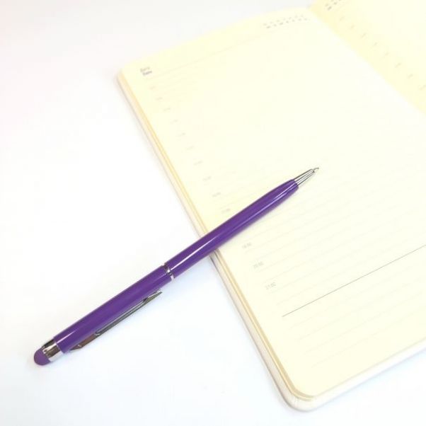 Фиолетовые ручки со стилусом TouchWriter