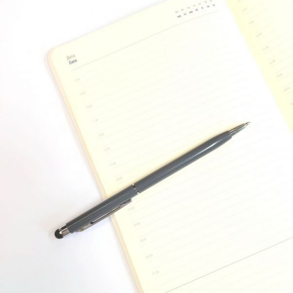 Ручка со стилусом TouchWriter серая