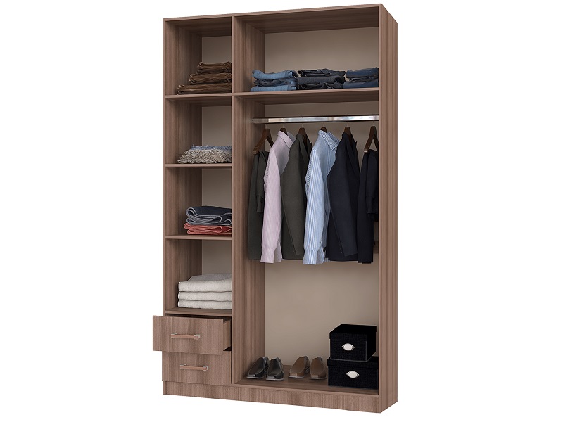 Шкаф BTS 3-ств. с ящиками