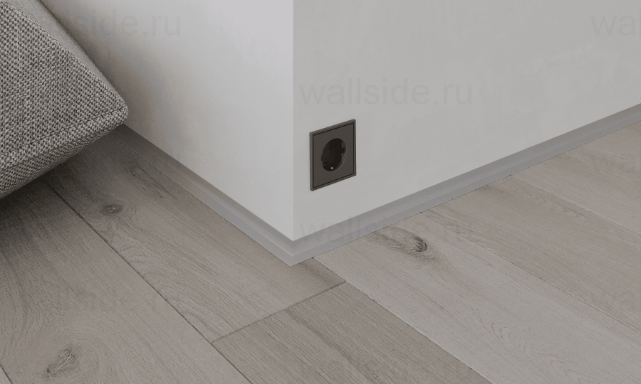 Микроплинтус Лайн Ликорн С-05.25.4 L-образный белый