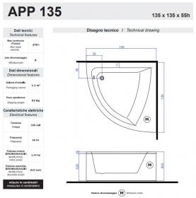 Гидромассажная ванна Gruppo Treesse App 135x135 V423 ФОТО