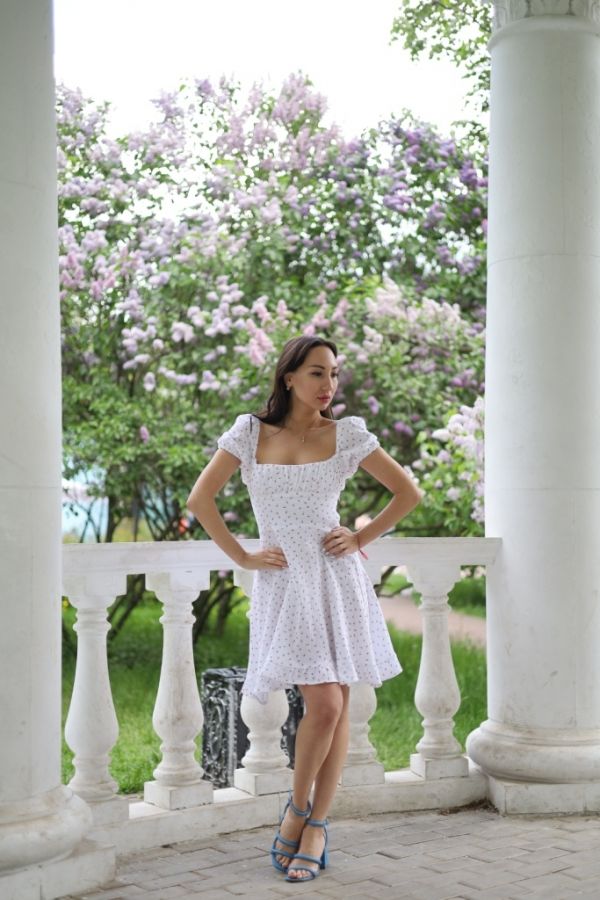 Платье Tenere из муслина в цветочек