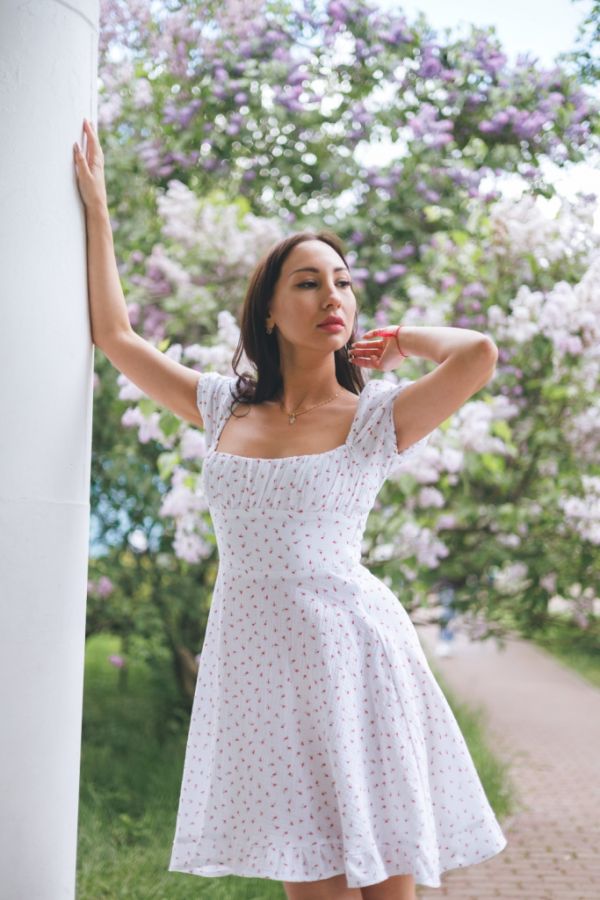 Платье Tenere из муслина в цветочек