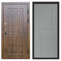 Входная дверь Termo-door Афина Дуб Горизонт Грей Софт