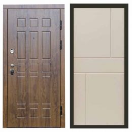 Входная дверь Termo-door Афина Дуб Горизонт Слоновая Кость