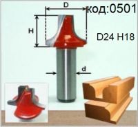 Фреза для раскроя МДФ, пластика, древесных плит. Код: 0501.