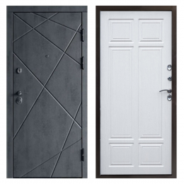 Входная дверь Termo-door  Лучи бетон Лиственница премиум