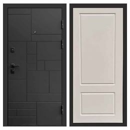 Входная дверь Termo-door Квадро BLACK Марсель Слоновая Кость
