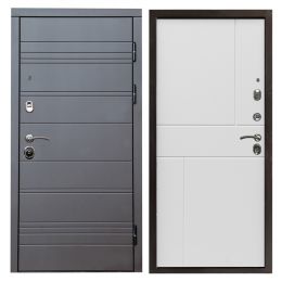 Входная дверь Termo-door Brown line Горизонт Белый софт