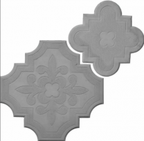 Тротуарная плитка Квадрат "Гжель малая"