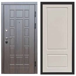 Входная дверь с терморазрывом Termo-door (Термодор) Виргиния Венге Марсель Слоновая Кость Металлическая