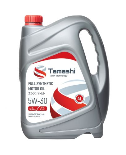 Автомасло Tamashi 5W-30 (SN, C3 (в т.ч. для диз.двиг.с саж.фильтром (DPF)), 4л