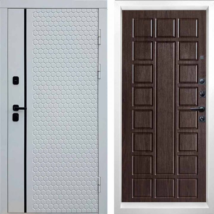 Входная дверь Termo-door SIMPLE WHITE Престиж Венге