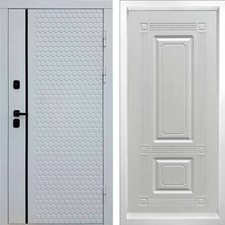 Входная дверь Termo-door SIMPLE WHITE Мадрид Лиственница